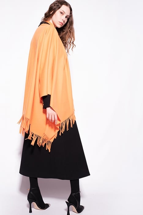 SEGUNDA PONCHO LANA SOFT ORANGE OCHRE 4