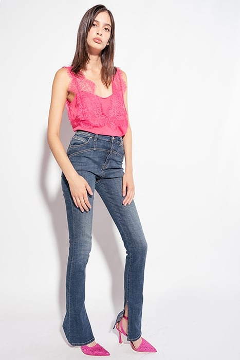 TALESIA TOP CREPE DE CHINE JAC MAGENTA 3