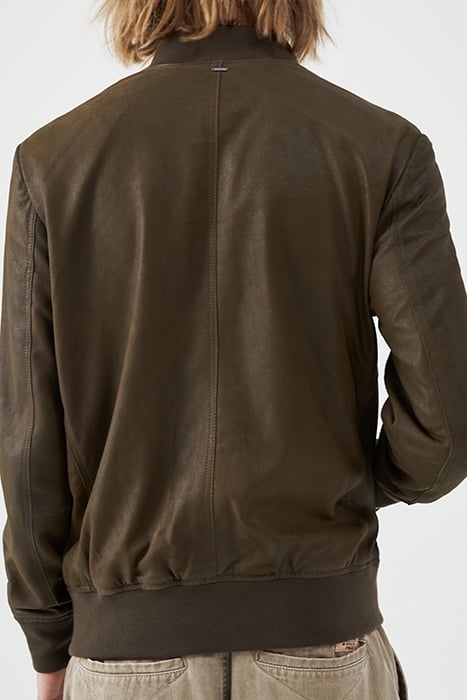 KHAKI SUEDE JACKET 2