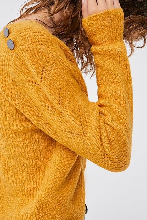 YELLOW REVERSIBLE KNIT SWEATER WOMEN 6
