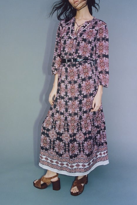 BOHO PRINT LONG DRESS 3