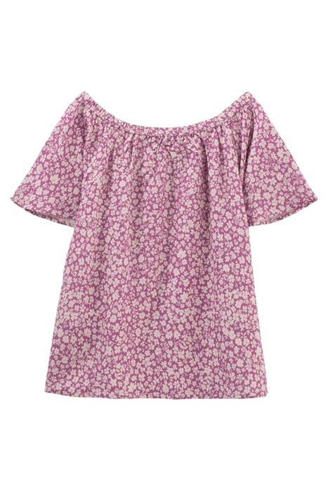 GIRLS’ VIOLET DAISY PRINT LENZING™ ECOVERO™ VISCOSE BLOUSE 2