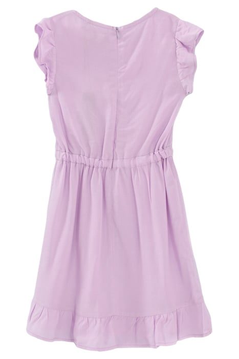 GIRLS’ VIOLET LENZING™ ECOVERO™ RUFFLED WRAP DRESS 3