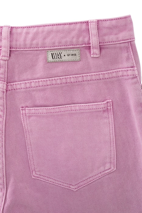 GIRLS’ VIOLET WIDE JEANS WITH FRINGED CUFFS 5