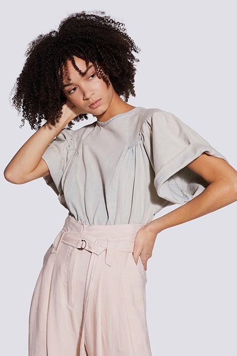 ZAFO BLOUSE IN BLEACHED USED 1