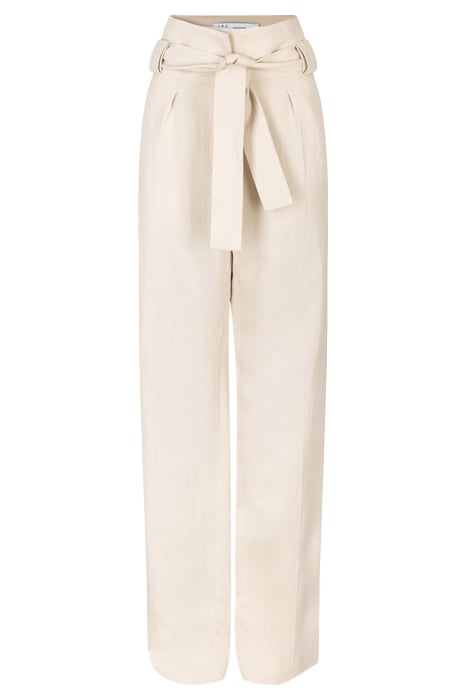 APOLLONIA WIDE-LEG & FLARED PANT IN ECRU 6