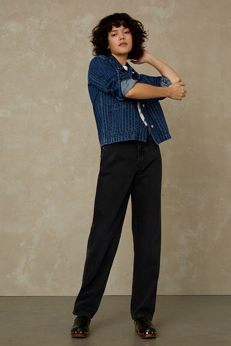 INDIRA ECO RECYCLED BLACK WORN 2