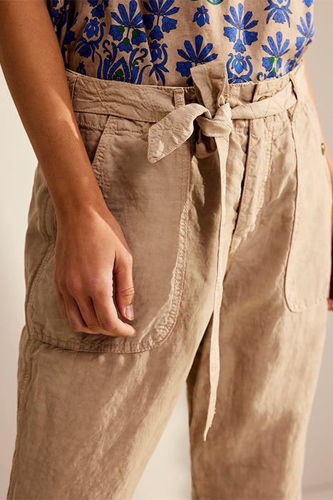 LOOSE FIT PANTS FLOWY LINEN TENCEL ALPACA 3