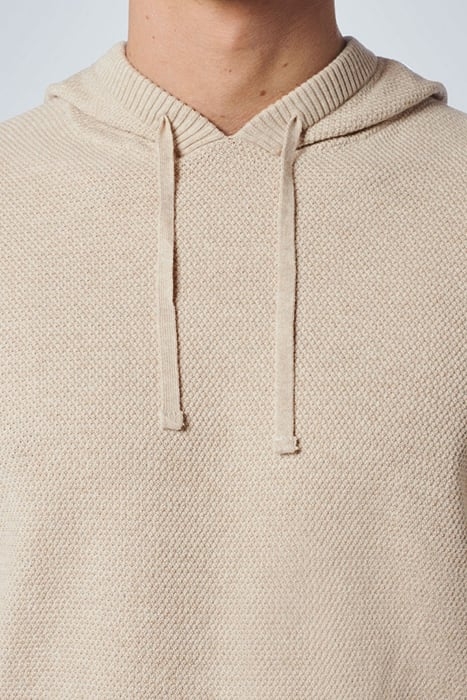 PULLOVER HOODED JACQUARD SAND MELANGE 6