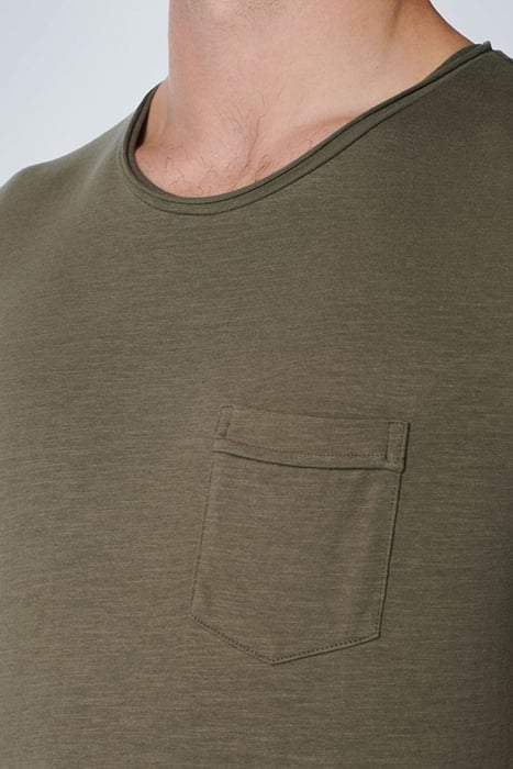 T-SHIRT CREWNECK SLUB ARMY 6