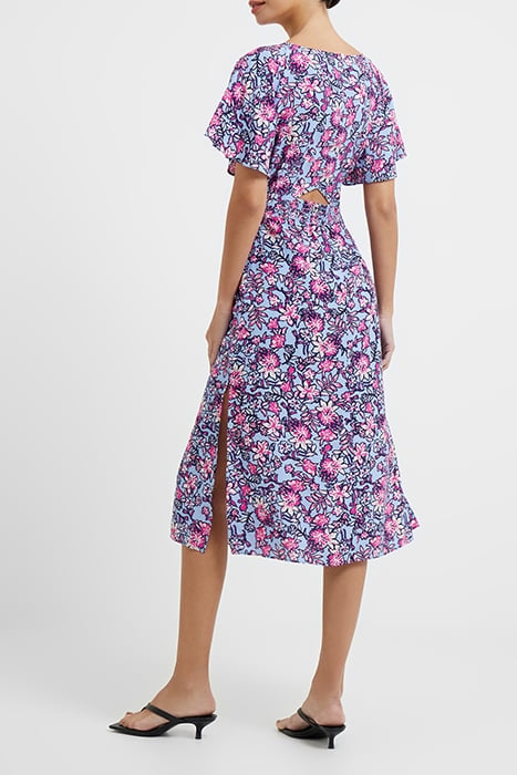 FOTINI ECO DELPHINE CUT-OUT BACK MIDI DRESS PLACID BLUE 3