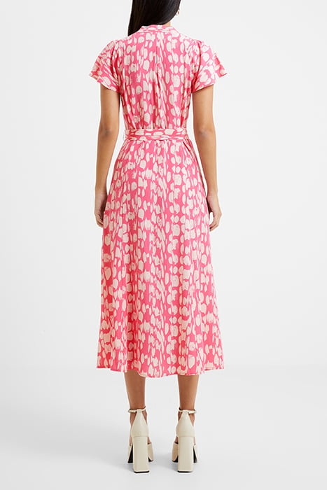 ISLANNA CREPE PRINTED MIDI DRESS CAMELLIA ROSE/CREAM 2