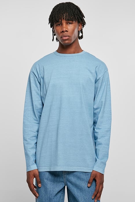 HEAVY OVERSIZED GARMENT DYE LONGSLEEVE HORIZONBLUE 1