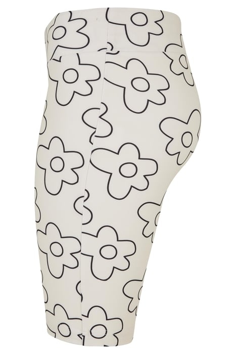 LADIES HIGH WAIST AOP TECH CYCLE SHORTS SOFTSEAGRASSFLOWER 5