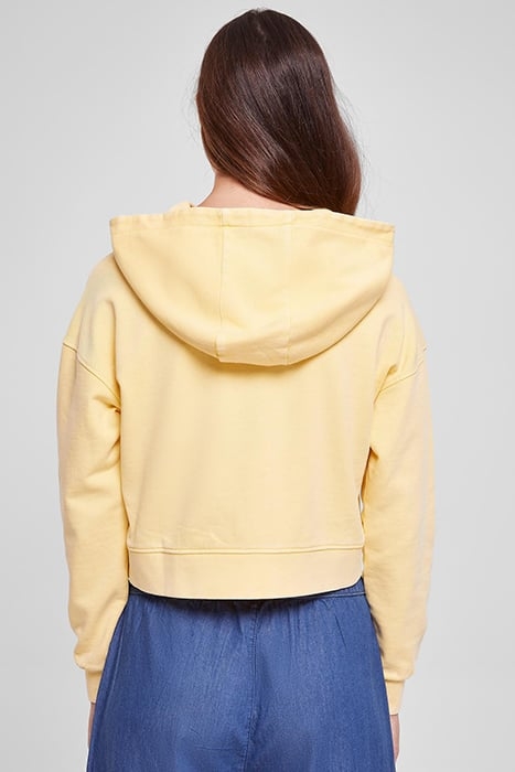 LADIES SHORT FLOWER EMBROIDERY TERRY HOODY VINTAGESUN 2