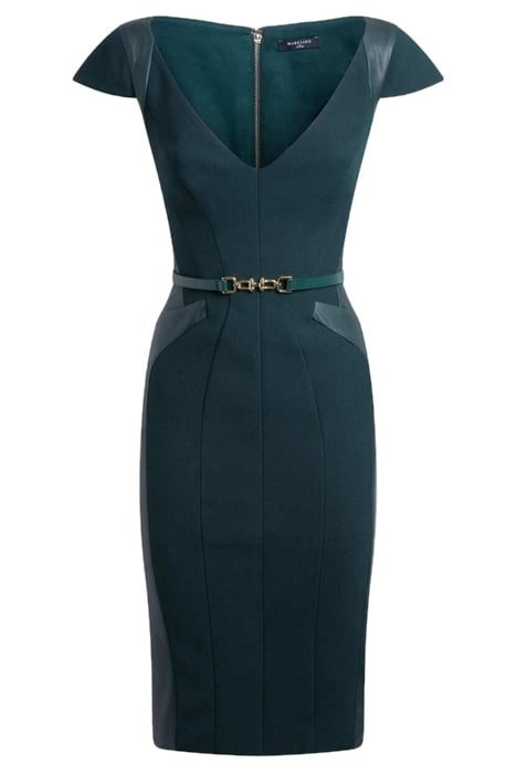 MIRTA DRESS CHENILLE GREEN 7