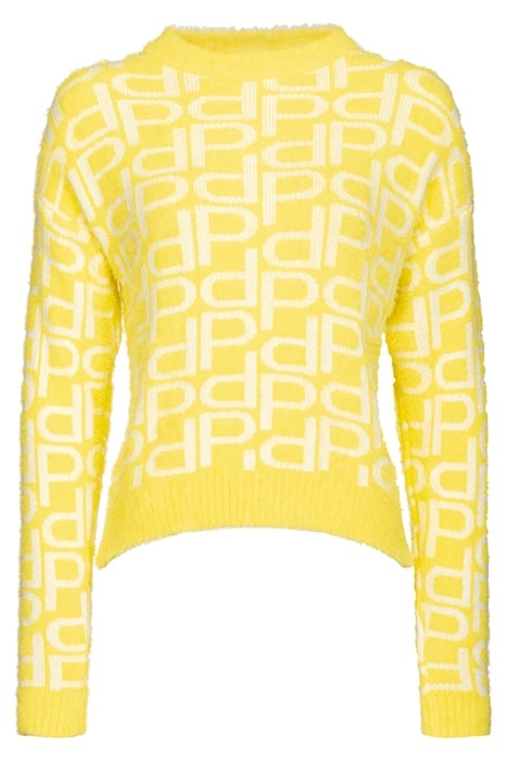 FRIGORIFERO MAGLIA MONOGRAM EF YELLOW/WHITE 1