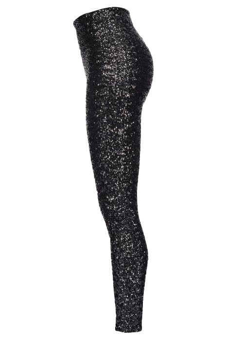 CINEREUS LEGGINGS FULL PAILLET BLACK 6