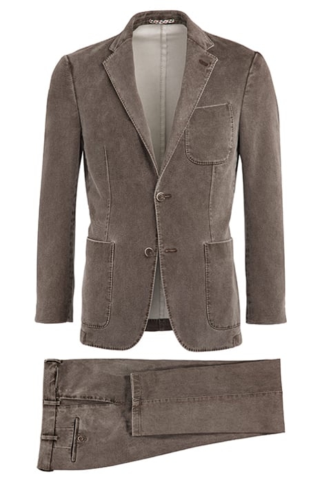 SUIT-BROWN-PLAIN LIGHT BROWN 2
