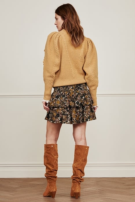 MARY TESS SKIRT CLASSY CAMEL/BLACK 2