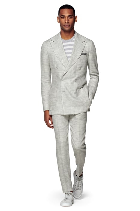 LIGHT GREY HERRINGBONE HAVANA SUIT LIGHT GREY 7