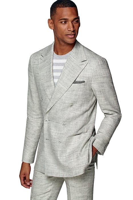 LIGHT GREY HERRINGBONE HAVANA SUIT LIGHT GREY 2
