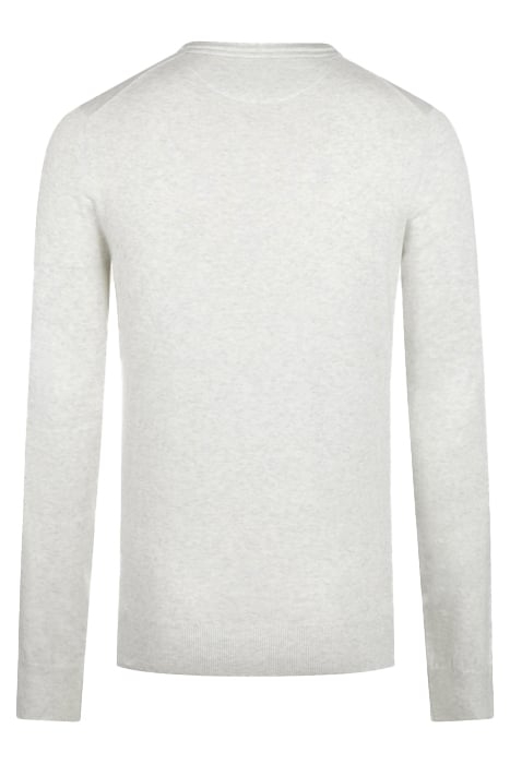 V NECK SWEATER OFF WHITE 2