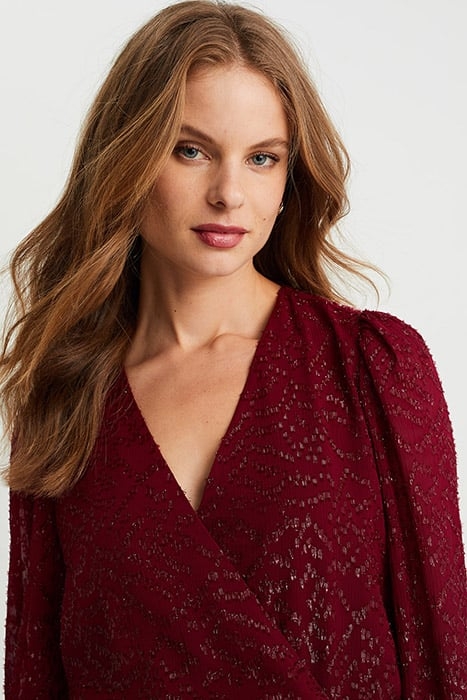 DRESS SHORT BURGUNDY RED 5