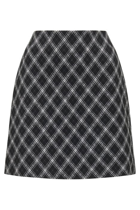 DANA DIAGONAL CHECK MINI SKIRT PORCELAIN/BLACK CHECK 4