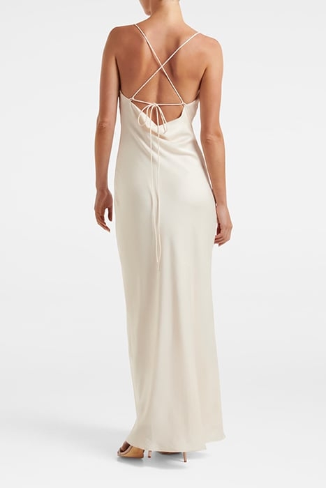 BLAIR BACK DETAIL MAXI DRESS IVORY 2