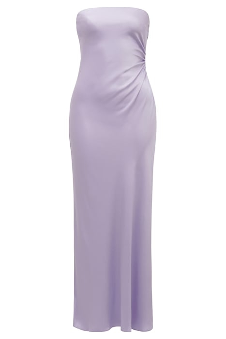 AVERY SATIN STRAPLESS DRESS BLOSSOMING LILAC 3