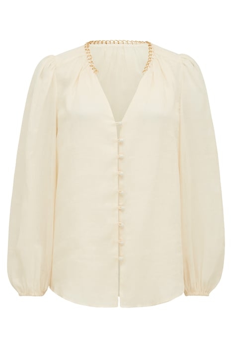 BLAIR CHAIN DETAIL BLOUSE NEUTRAL 4