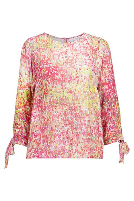 PRINTED BLOUSE ECOVERO PINK COSMOS 1