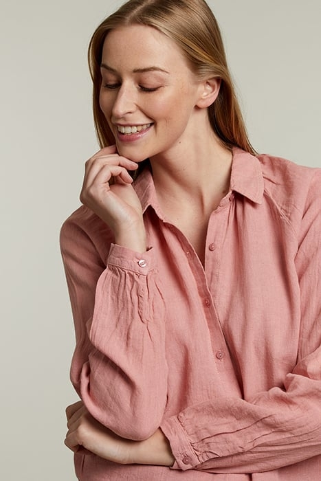 PINK LINEN LONG SLEEVES SHIRT 5