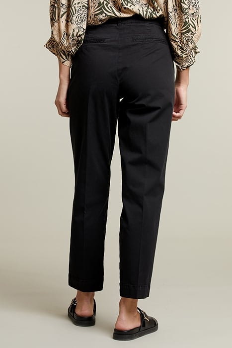 BLACK COTTON CHINO PANTS BLACK 2