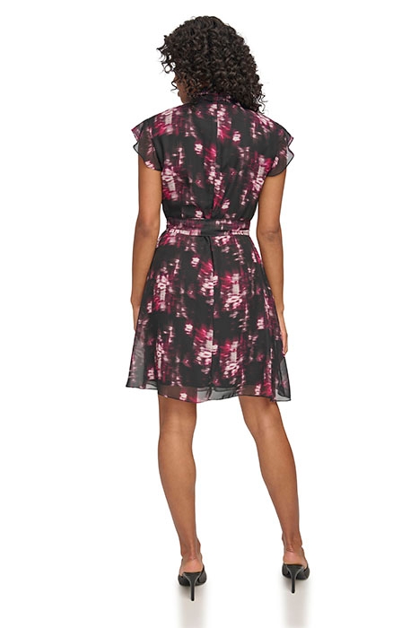 FLUTTER SLV MOCK NEC BLK/MAROON 2