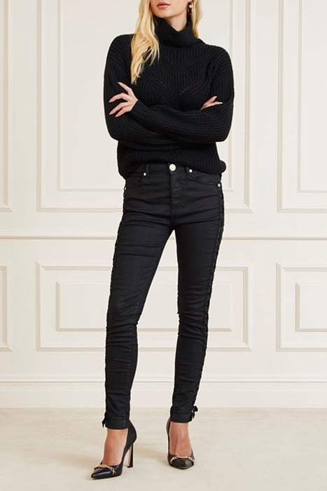 EVELYN DENIM BLACK SKINNY COATED 3