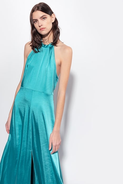 LA RIOJA ABITO RASO MARTELLATO LIGHT BLUE-NAVY BLUE 5