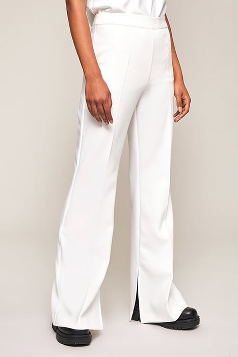 FLARE TROUSERS WITH SPLIT WHITE 6
