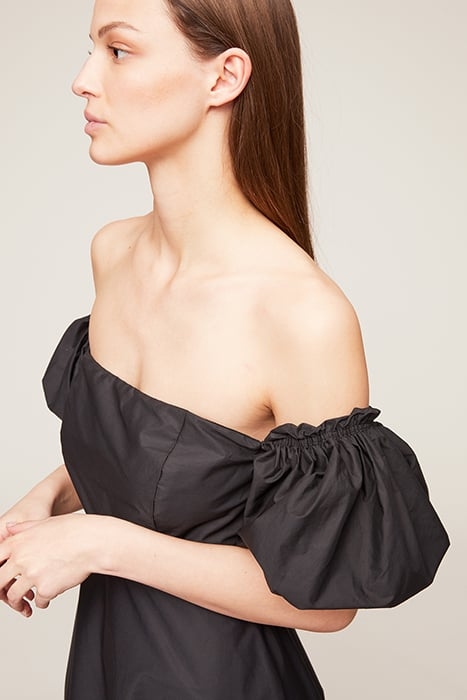 OFF-SHOULDERS SUMMER LONG DRESS BLACK 5