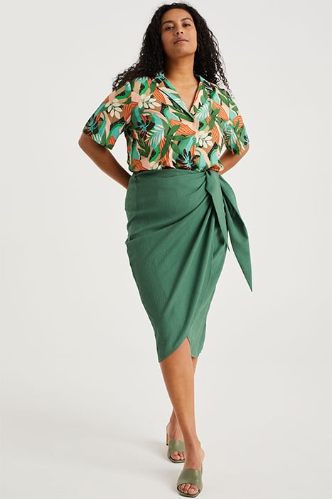 SKIRT MEDIUM LENGTH GREEN 3