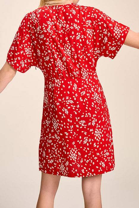 RAVEN - CHERRY DRESS WITH ABSTRACT FLORAL PRINT 2