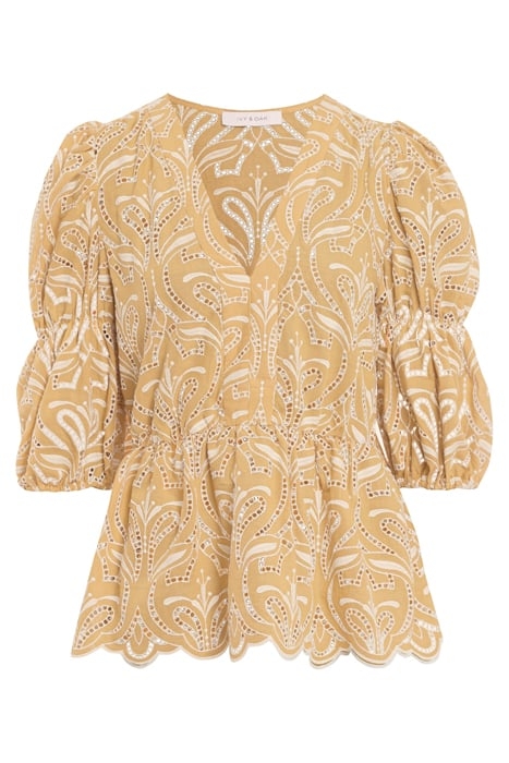 BIANCA BLOUSES & TUNICS BI-COLOR CUMIN BRODERIE ANGLAISE 3