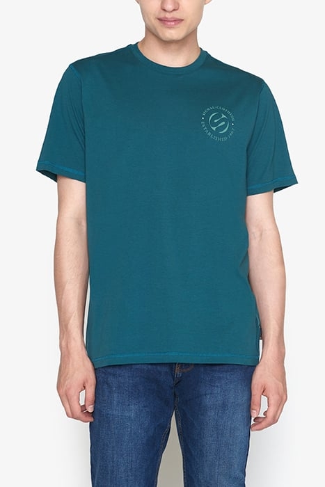 ELIASSI CHEST PRINT TEE + ATLANTIC GREEN 1