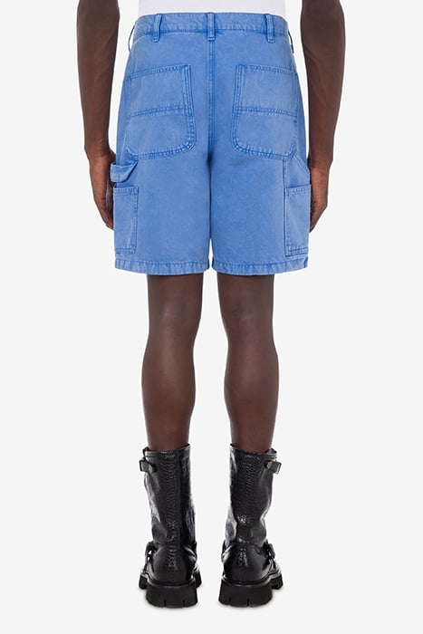 SIGNATURE LOGO GABARDINE BERMUDA SHORTS BLUE 2