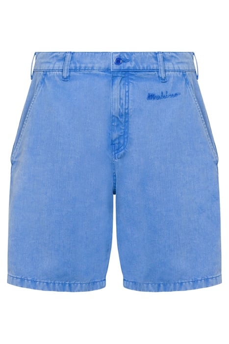 SIGNATURE LOGO GABARDINE BERMUDA SHORTS BLUE 3