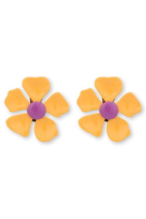 60'S FLOWER EARRINGS YELLOW 1
