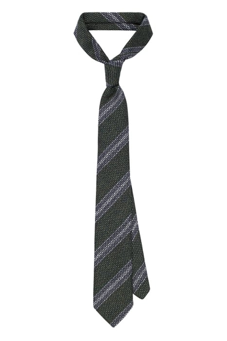 GREEN STRIPED TIE GREEN 1