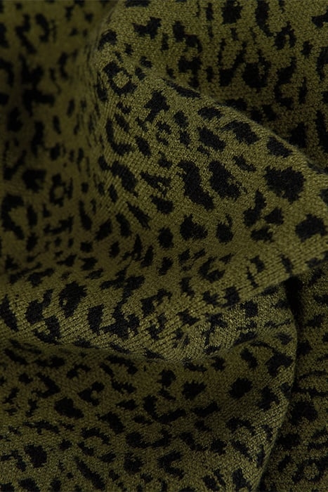 GAA - LEOPARD KNIT SKIRT DARKGREEN 3