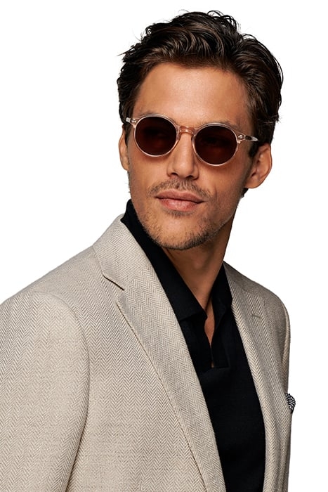 JACKET-L.BROWN-HERRINGBONE LIGHT BROWN 6